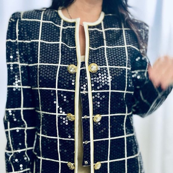 Vintage Karen Lawrence by Mathew Sequin Chanel Like Blazer - Picture 17 of 17